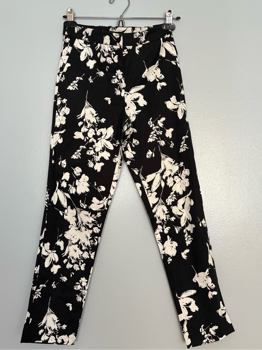 Forever 21 Black and White Floral Pants
